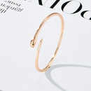 Simple Fashion Snake Copper Opening Adjustable Gold Retro Copper Braceletpicture1