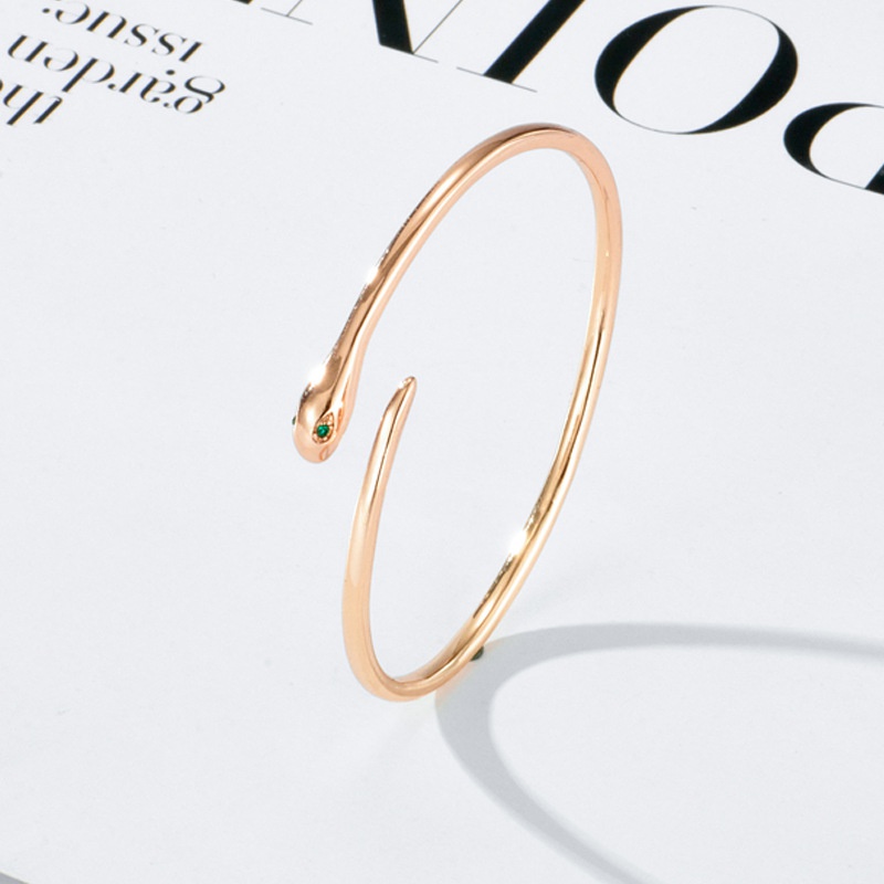 Simple Fashion Snake Copper Opening Adjustable Gold Retro Copper Bracelet