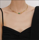 fashion thick necklace simple multilayer copper necklacepicture1