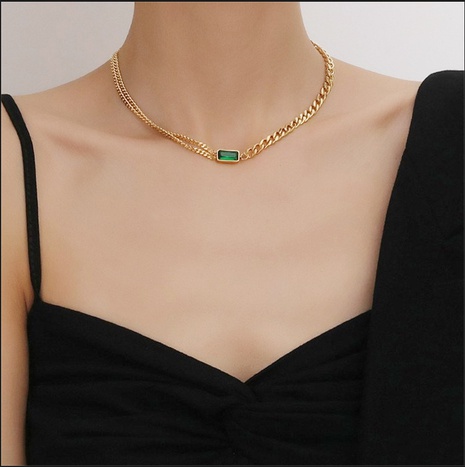 fashion thick necklace simple multi-layer copper necklace's discount tags
