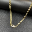 fashion thick necklace simple multilayer copper necklacepicture3