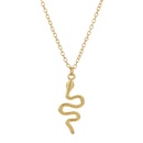 fashion snakeshaped pendant retro simple copper necklacepicture5