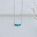 Fashion Geometric Turquoise Clavicle Chain Simple Copper Necklacepicture9