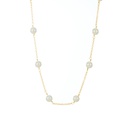 fashion pearl necklace retro copper plated 14k gold copper clavicle chainpicture4