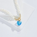 fashion heartshaped natural freshwater pearl copper necklacepicture4