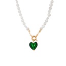fashion heartshaped natural freshwater pearl copper necklacepicture5