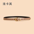 Fashion leather womens retro simple fashion thin jeans belt wholesalepicture15