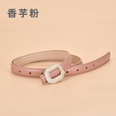 New Ladies Inlaid Rhinestone Round Decorative Womens Leather Smooth Buckle Belt Wholesale 105CMpicture11