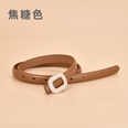 New Ladies Inlaid Rhinestone Round Decorative Womens Leather Smooth Buckle Belt Wholesale 105CMpicture12
