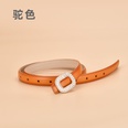 New Ladies Inlaid Rhinestone Round Decorative Womens Leather Smooth Buckle Belt Wholesale 105CMpicture20