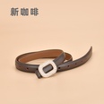 New Ladies Inlaid Rhinestone Round Decorative Womens Leather Smooth Buckle Belt Wholesale 105CMpicture22