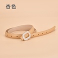New Ladies Inlaid Rhinestone Round Decorative Womens Leather Smooth Buckle Belt Wholesale 105CMpicture23