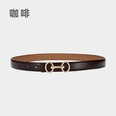 Fashion leather womens simple jeans decorative beltpicture11