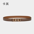 Fashion leather womens simple jeans decorative beltpicture12