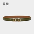 Fashion leather womens simple jeans decorative beltpicture14