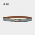 Fashion leather womens simple jeans decorative beltpicture16