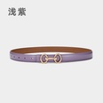 Fashion leather womens simple jeans decorative beltpicture17
