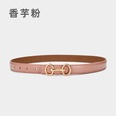Fashion leather womens simple jeans decorative beltpicture20
