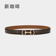 Fashion leather womens simple jeans decorative beltpicture21