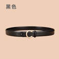 Ladies Double Sided Available Internal Buckle Simple Thin Belt Cowhidepicture20