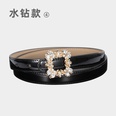 Fashion inlaid decorative patent leather womens pants belt womenspicture9