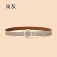New Inlaid Crystal Diamond Square Buckle Decorative Womens Leather Buckle Beltpicture20