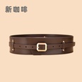 New Fashion Corset WaistIn Retro Pin Buckle Leather Wide Beltpicture13