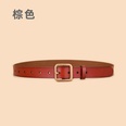New cowhide ladies leather casual retro female jeans beltpicture12