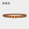 Leather Eight Shaped Smooth Buckle Thin Ladies Decoration Retro Beltpicture10