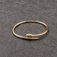 Simple Fashion Snake Copper Opening Adjustable Gold Retro Copper Braceletpicture6