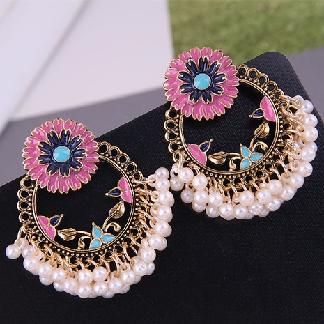 fashion metal chrysanthemum ethnic style bohemian earrings's discount tags