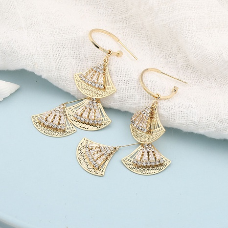 Temperament and personality exaggerated Chinese style hollow earrings's discount tags