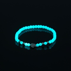 Mode nouveaux bijoux tortue élément accessoires perlés perles lumineuses bleu-vert lumineux bracelet élastique bijoux