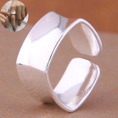Mode einfacher schlichter geometrischer offener Ring aus Kupfer Großhandel