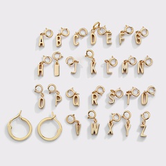 Fashion detachable letter female fashion siliver earrings wholesale