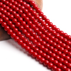 Optimierte synthetische Imitation Rote Koralle Perlen DIY Armband Schmuck Zubehör