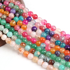 faceted dragon pattern agate loose opal diamond faceted beads diy handmade jewelry accessories