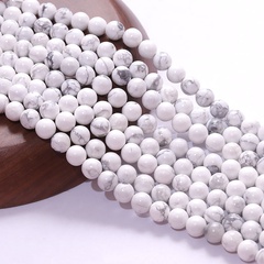 natural white turquoise loose black thread pine round beads diy jewelry accessories