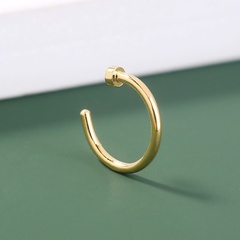 fashion stainless steel fake nose ring C-shaped gold nose nail piercing jewelry 