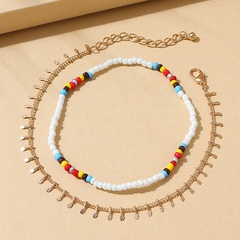 Ensemble de bracelets de cheville en alliage de perles de mode de style coréen