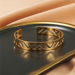 fashion geometric bracelets C-shaped alloy open bracelets