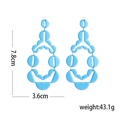 fashion solid color stitching winding geometric womens alloy earringspicture10