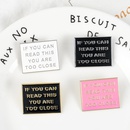 fashion simple oil dripping brooch warning sign alloy broochpicture3