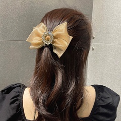 fashion hair accessories rhinestone simple big bow headdress