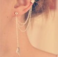 new creative full diamond pentagram moon pendant alloy earrings femalepicture13