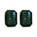 fashion retro green resin square geometric earrings alloy stud earringspicture10