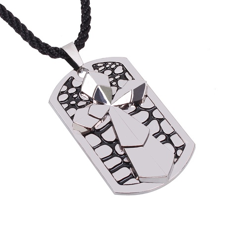 Nouveaux accessoires double croix pendentif bijoux en acier titane en gros's discount tags