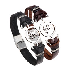 bracelet en acier inoxydable scorpion créatif de mode bracelet de constellation de scorpion
