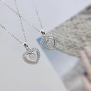 heartshaped sweet hollow pendant female Valentines Day gift sweater copper chainpicture8