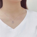 heartshaped sweet hollow pendant female Valentines Day gift sweater copper chainpicture9